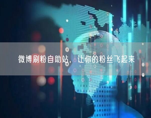 微博刷粉自助站，让你的粉丝飞起来